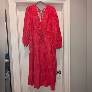 Women's Rose Linen Long Sleeve Maxi Dress - kate spade new york x Target - XL